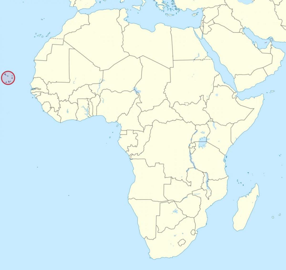 كابو فيردي أفريقيا خريطة