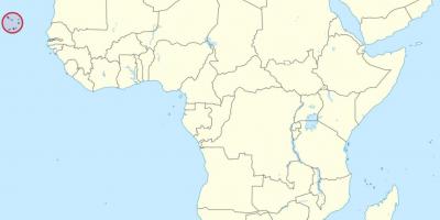 كابو فيردي أفريقيا خريطة