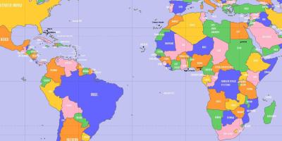 الرأس الأخضر الموقع على خريطة العالم ، 